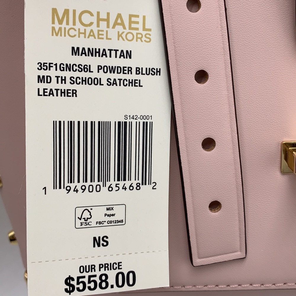 MICHAEL KORS MANHATTAN MEDIUM TOP HANDLE SATCHEL/SHOULDER/CROSSBODY BAG - Picture 16 of 16